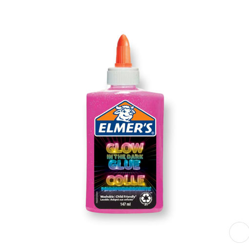 Picture of ELMERS GLOW IN THE DARK GLUE 147ML PINK